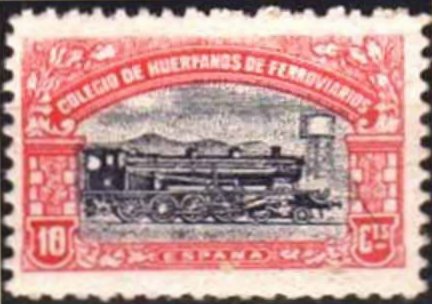 Huerfanos de Ferrocarriles sellos postales stamps Spain Railway Orphans Charity Civil War